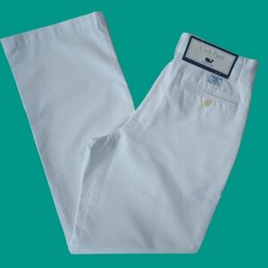 Vineyard Vines White Straight Pants Size 14 Club Pant Chino Khaki Style NEW NWT